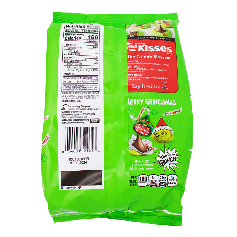 How The Grinch Stole Christmas Kisses - 32.1oz Nutrition Facts Ingredients