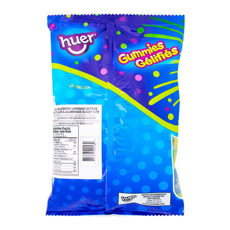 Huer Sour Blueberry Lemonade Bottles - 1kg  Nutrition Facts Ingredients - Huer - Huer Candy - Huer Sour Candy - Sour Candy - Blueberry Candy - Sour Blueberry Candy - Huer Gummies - Huer Gummy