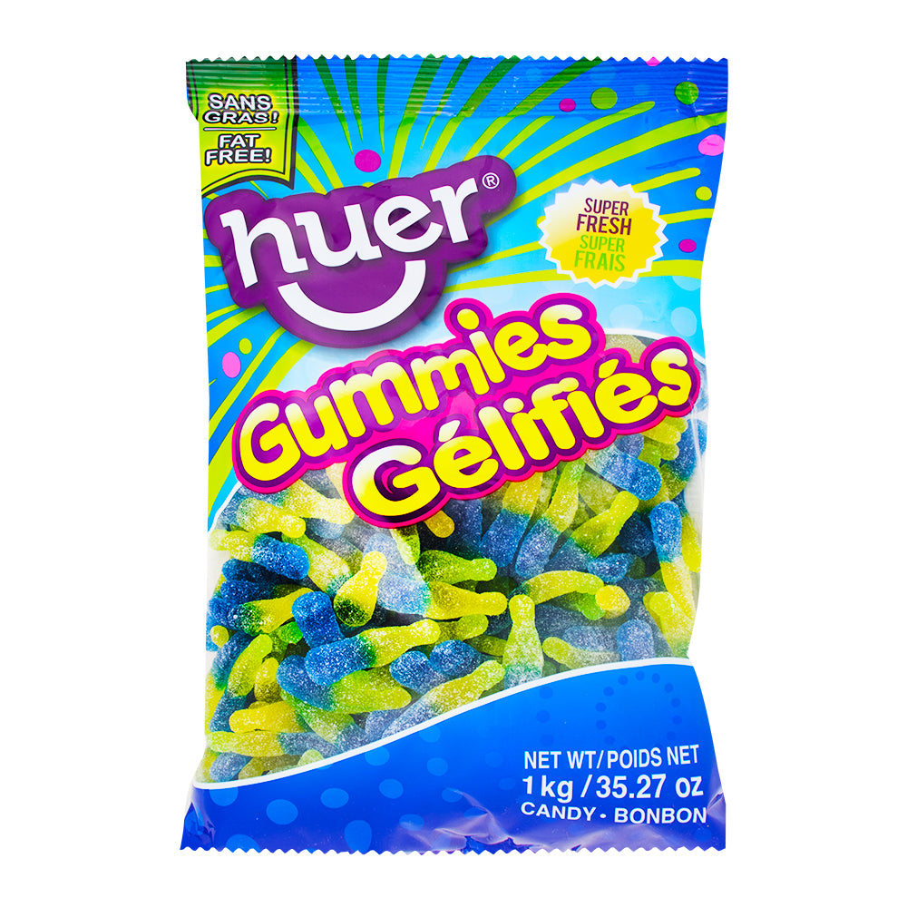 Huer Sour Blueberry Lemonade Bottles Gummy Candy Funhouse Candy