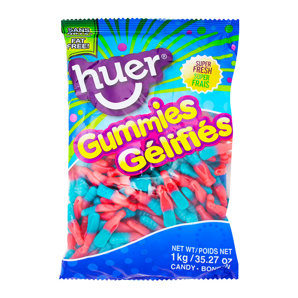 Huer Sour Bubblegum Bottles - 1kg