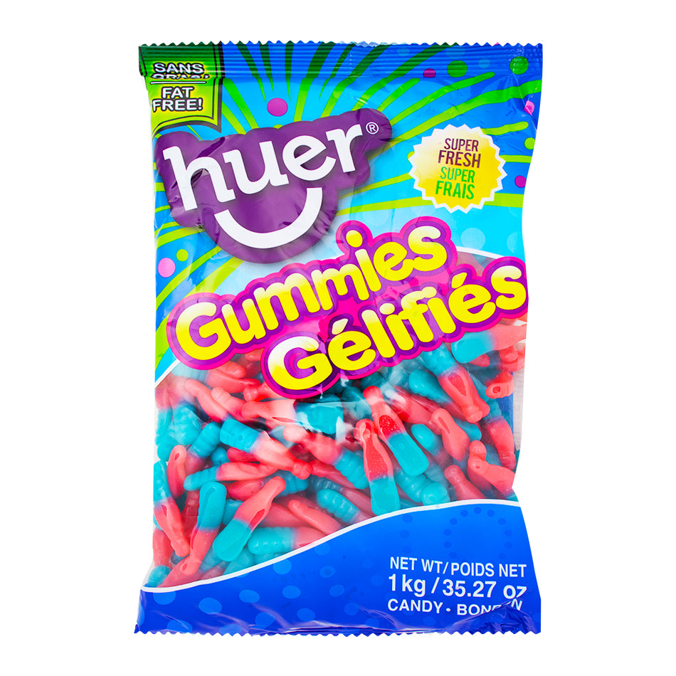 Huer Sour Bubblegum Bottles - 1kg