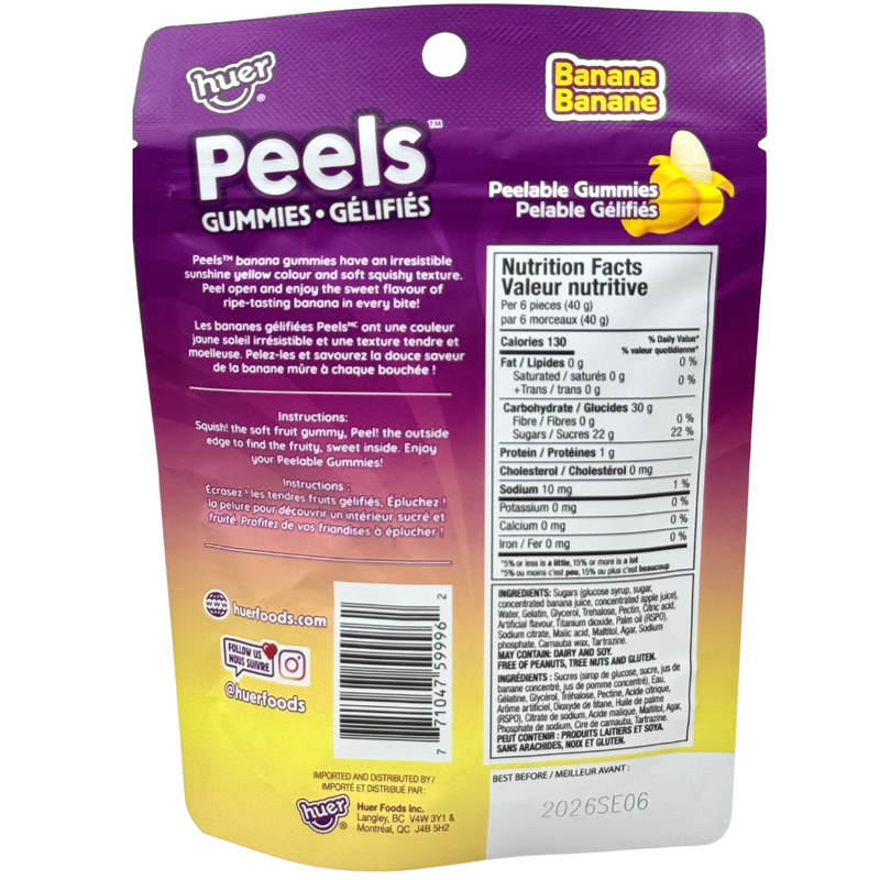 Huer Peels Gummies Banana - 65g