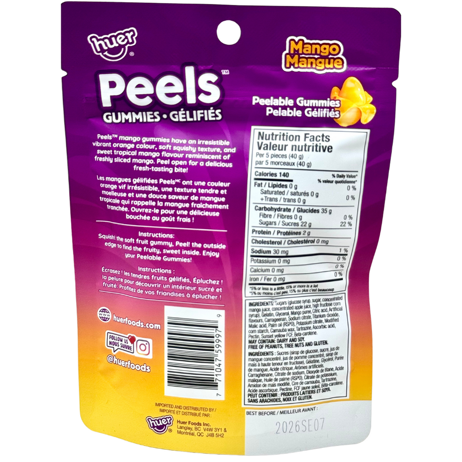 Huer Peels Gummies Mango - 65g
