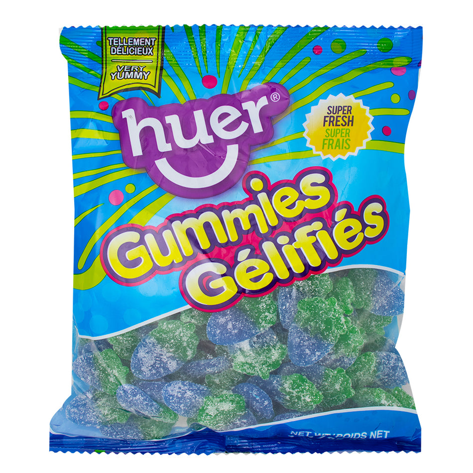 Huer Sour Blue Raspberries Gummy Candy - 1kg - Huer - Huer Candy - Huer Gummies - Sour Candy - Sour Gummies - Blue Raspberry - Sour Blue Raspberry - Blue Raspberry Gummies