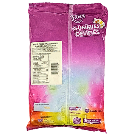Huer Sour Blue Razzberries Gummy Candy - 1kg