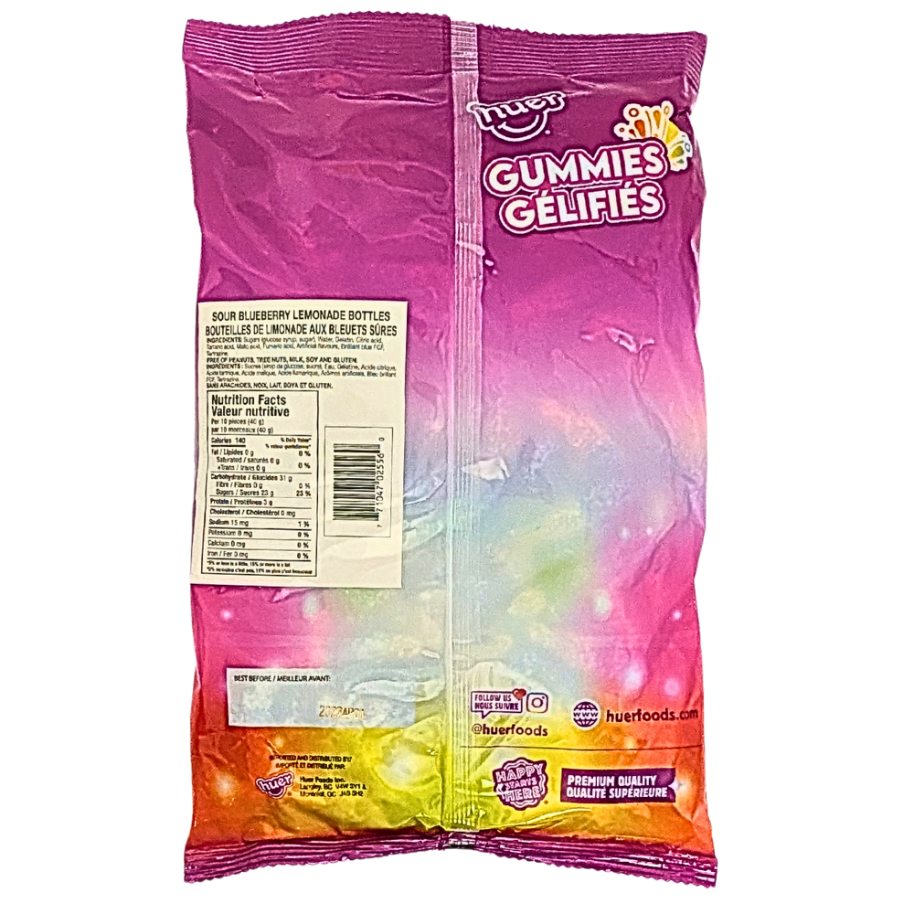 Huer Sour Blueberry Lemonade Bottles - 1kg