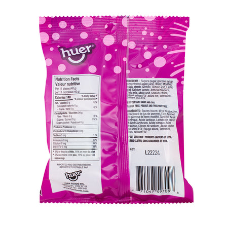 Huer Sour Brats - 120g  Nutrition Facts Ingredients