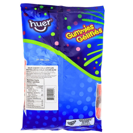 Huer Sour Cherry Cola Bottles Candy - 1kg Nutrient facts Ingredients