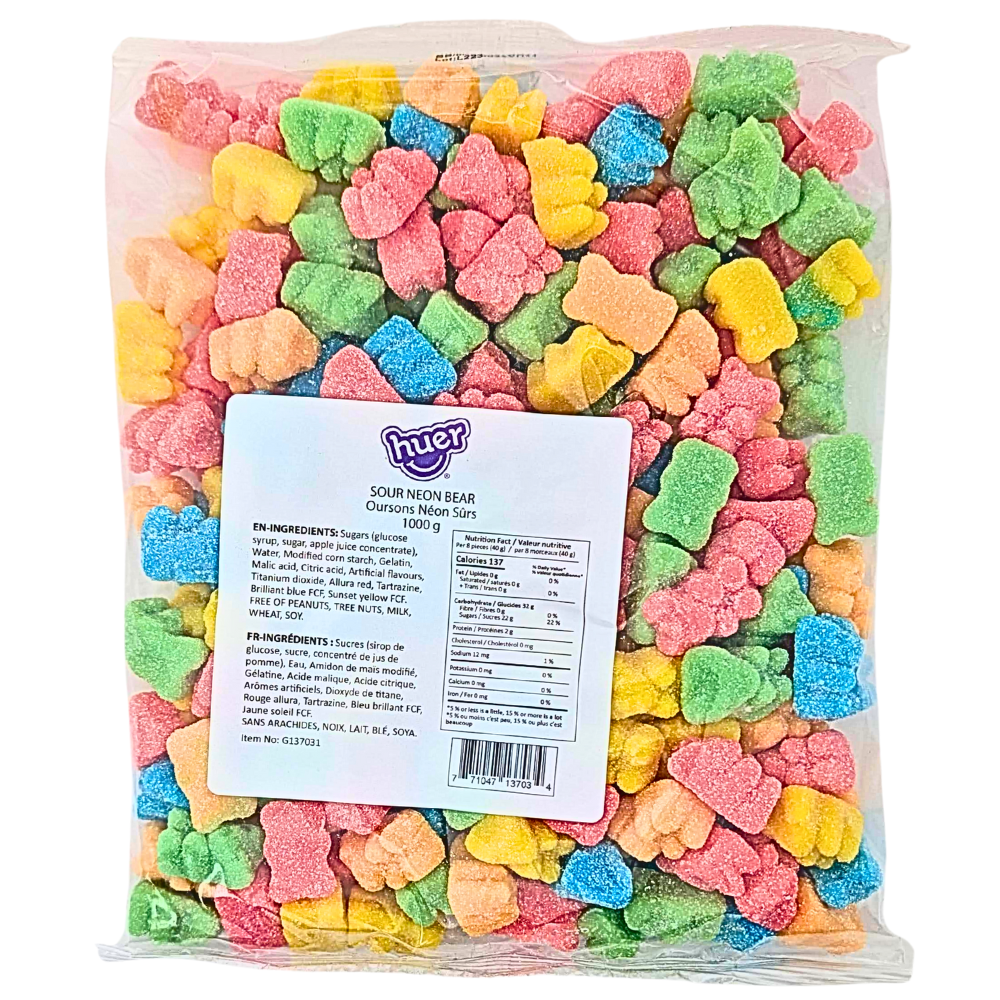 Huer Sour Neon Bears - 1kg