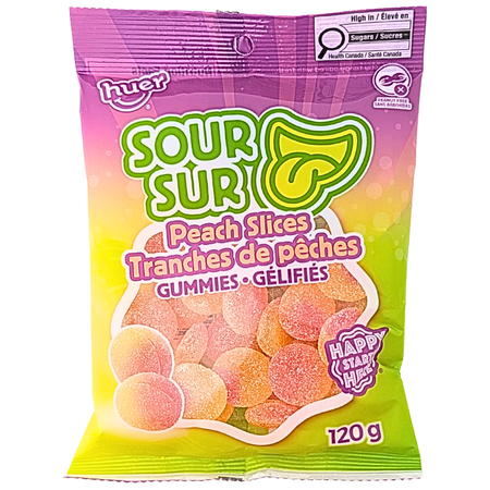 Huer Sour Peach Slices - 120g