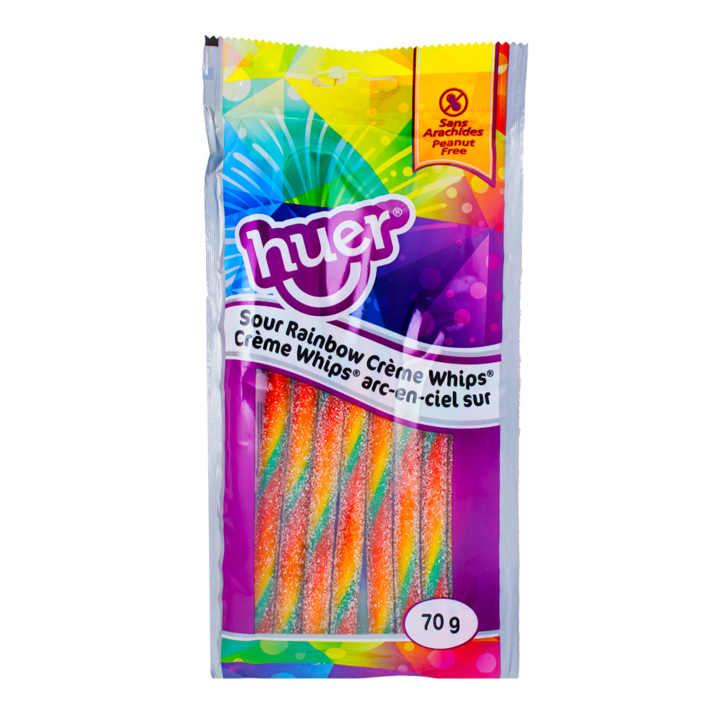 Huer Sour Rainbow Creme Whips - 70g