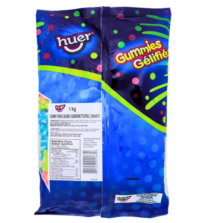 Huer Swirly Gummy Bears - 1kg Nutrient Facts - Ingredients