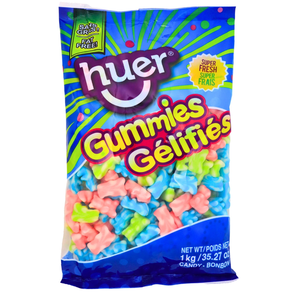 Huer Swirly Gummy Bears - 1kg