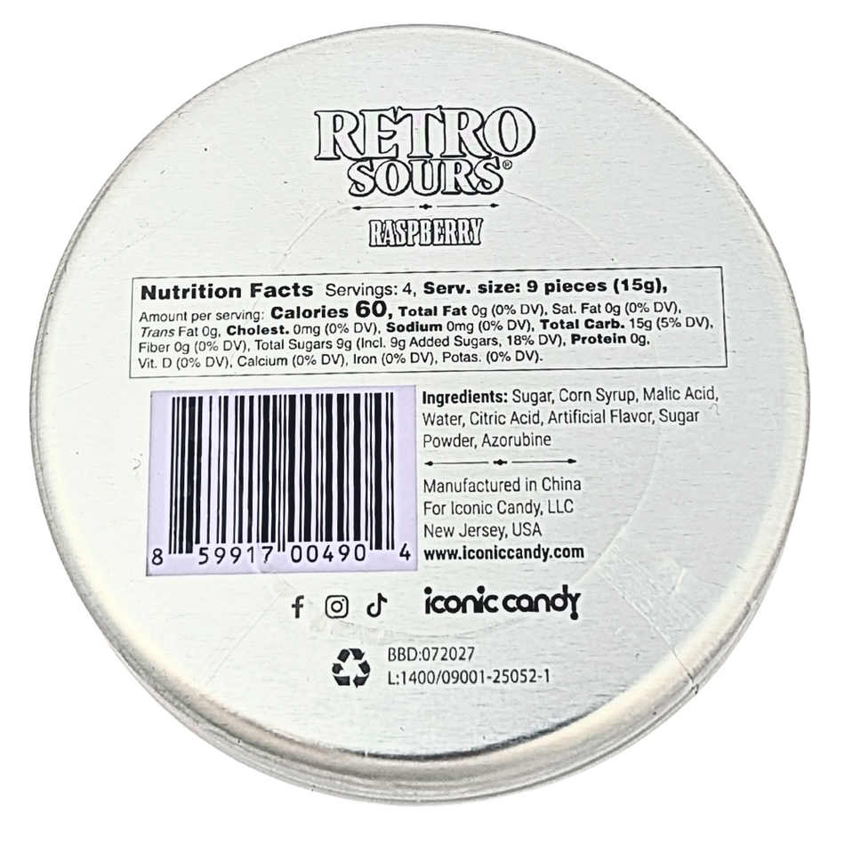 Iconic Retro Sours Raspberry - 2.12oz