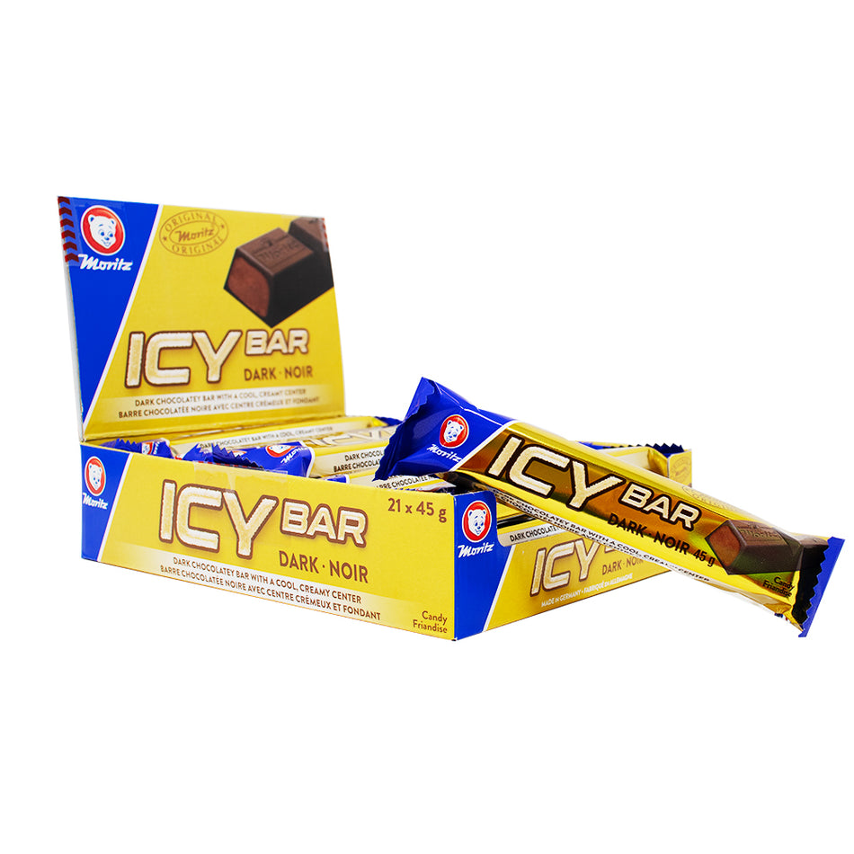Icy Bar Dark - 45g - Icy Bar Dark - Dark Chocolate Candy - Chocolate Bar Candy - Icy Bar Candy - Dark Chocolate Treat - Candy Bar Assortment
