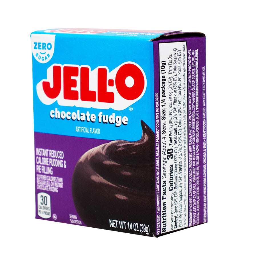 Jell-O Instant Pudding Sugar Free Chocolate Fudge - 1oz