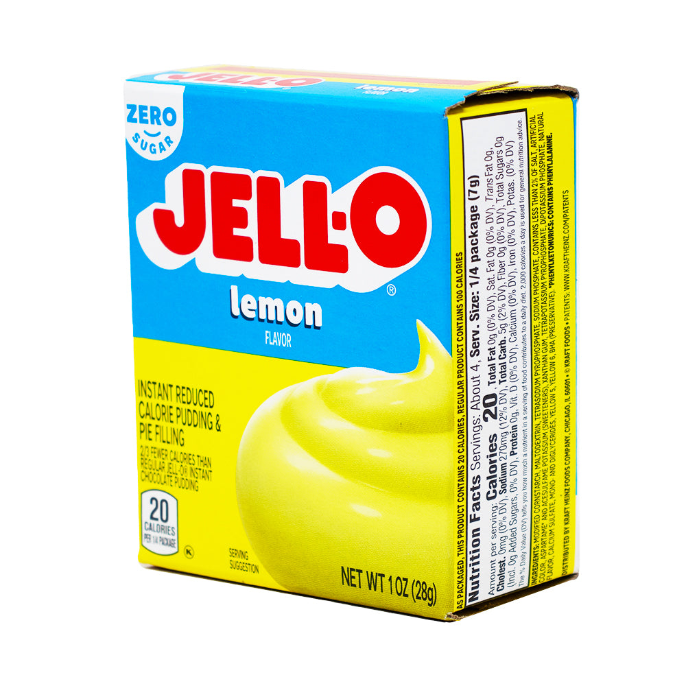 Jell-O Pudding Sugar Free Lemon - 1oz | Candy Funhouse – Candy