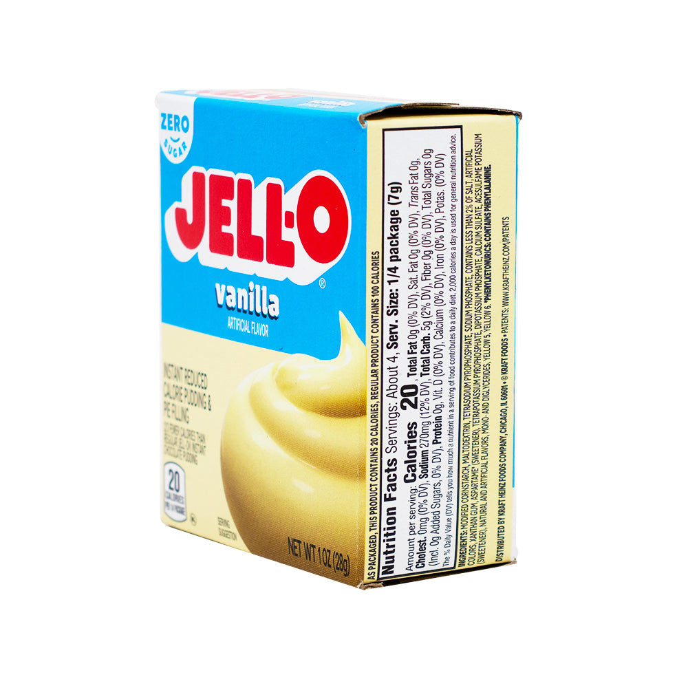 Jell-O Pudding Sugar Free Vanilla - 1oz | Candy Funhouse – Candy