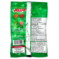 JELL-O Sour Gummie Cubes - 127g