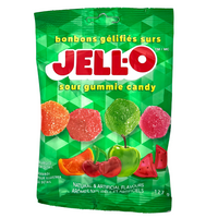 JELL-O Sour Gummie Cubes - 127g
