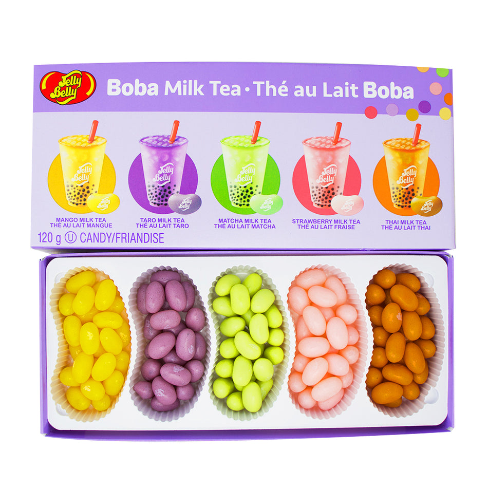 Jelly Belly Boba Milk Tea Gift Box - 120g - Jelly Belly - Jelly Bean - Retro Candy - Boba Tea