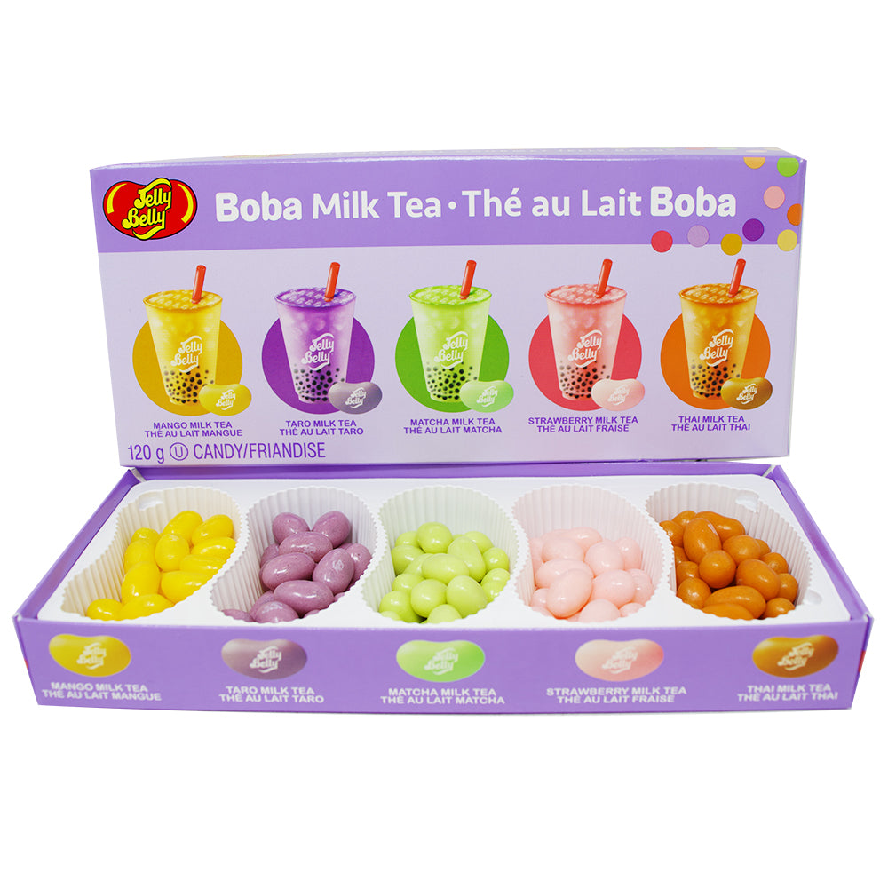 Jelly Belly Boba Milk Tea Gift Box - 120g  - Jelly Belly - Jelly Bean - Retro Candy - Boba Tea