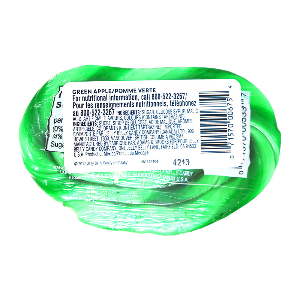 Jelly Belly Gourmet Lollipop (Tangerine, Berry Blue, Green Apple) - 42g  Nutrition Facts Ingredients

