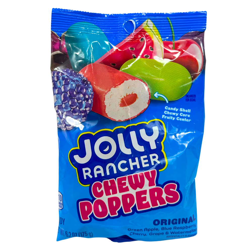 Jolly Rancje Jolly Rancher Chewy Poppers Original - 6.2oz | Candy Funhouse – Candy ...