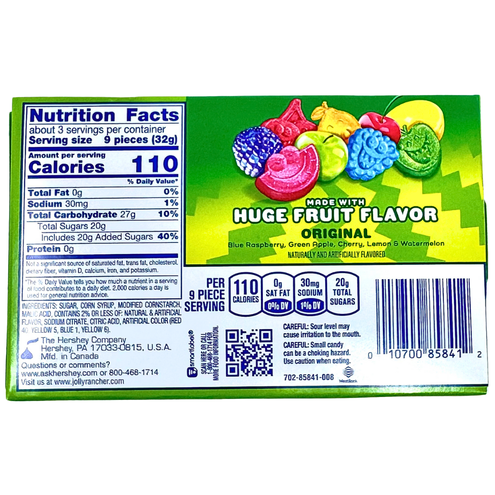 Jolly Rancher Gummies Sours Theater Pack - 3.5oz