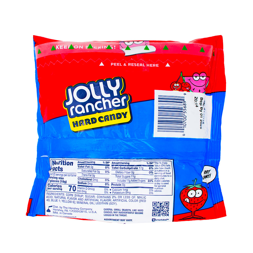 Jolly Rancher Awesome Reds Hard Candy - 13oz  Nutrition Facts Ingredients