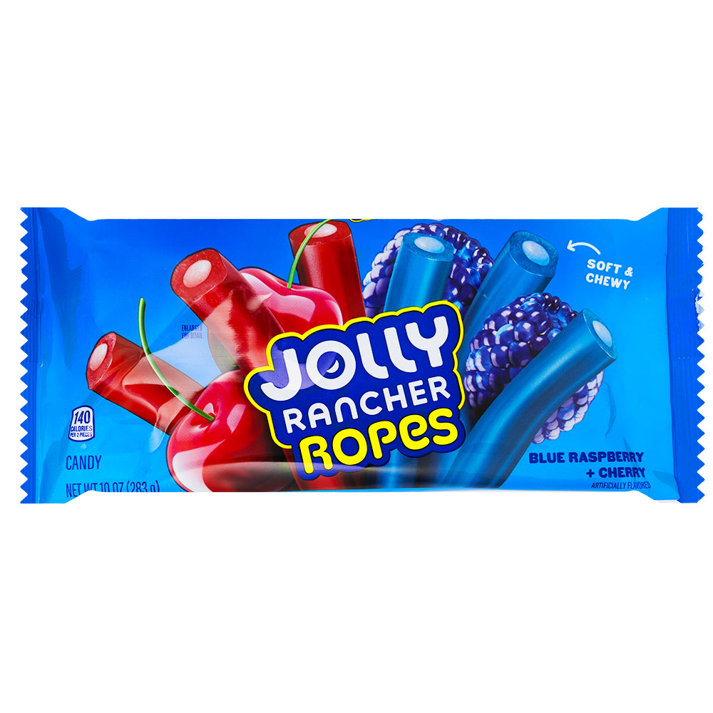 Jolly Rancher Ropes Blue Raspberry & Cherry - 10oz