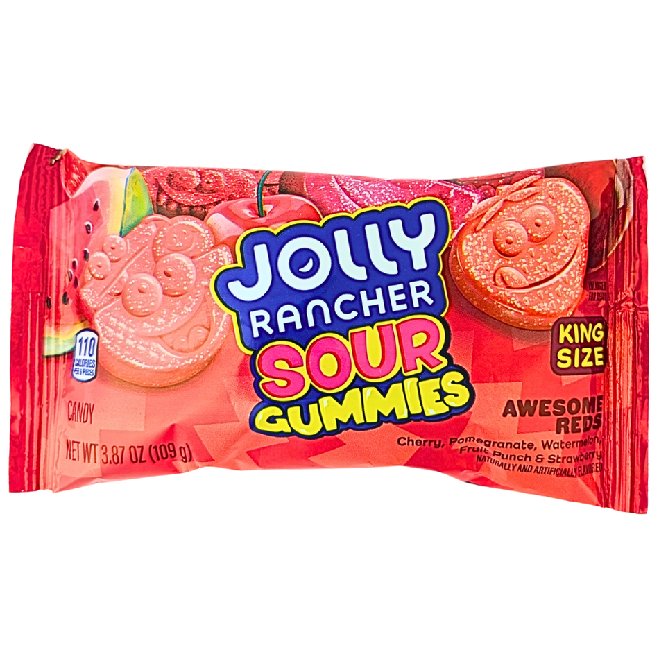 Jolly Rancher Sour Gummies Awesome Reds - 3.87oz 