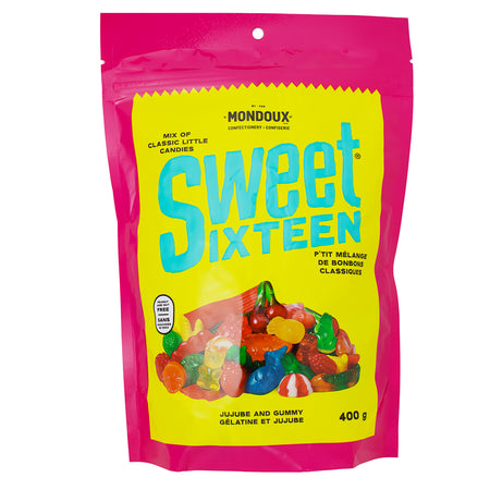 Sweet Sixteen Jujube & Gummy - 400g, sweet sixteen, sweet sixteen candy, canadian candy, canadian sweets, canadian treats