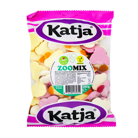 Katja Zoo Mix - 500g - Katja - Katja Candy - Katja Gummy - Katja Gummies - Vegan Candy - Vegan Gummies - Vegan Gummy