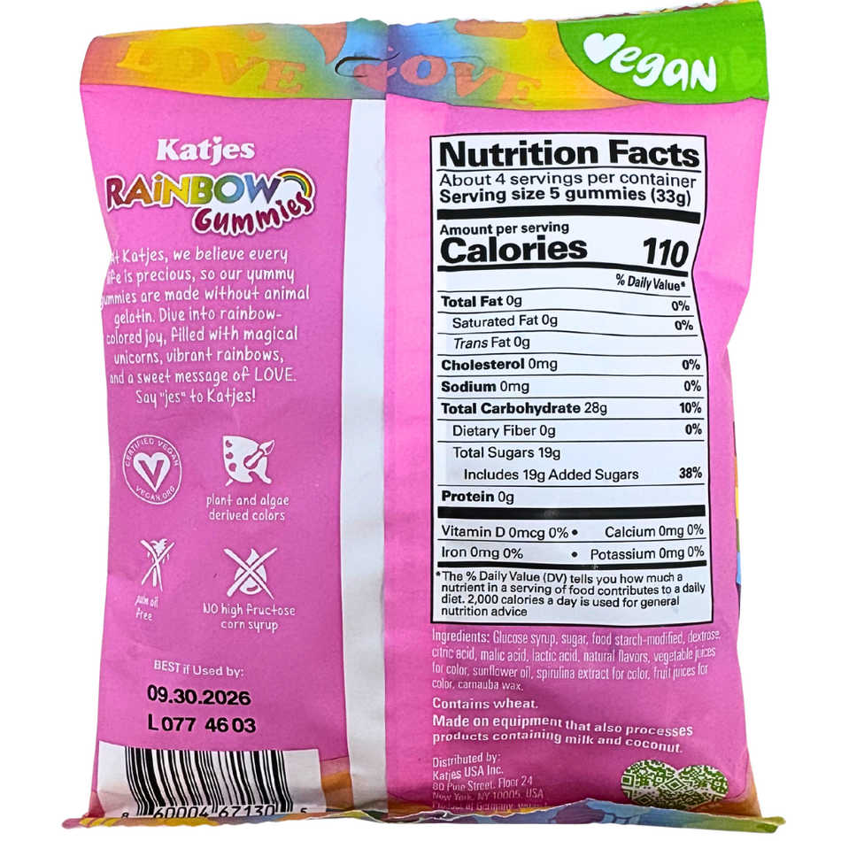 Katjes Rainbow Gummies - 140g