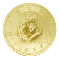 Fort Knox Gold Coins Mega Medallions - 3.17oz - Fort Knox Gold Coins Mega Medallions - Jumbo Chocolate Treats - Holiday Chocolate Spectacle - Christmas Chocolate Delights - Oversized Chocolate Coins - Festive Milk Chocolate - Holiday Medallions - Giant Chocolate Coins - Christmas Candy Extravaganza - Seasonal Chocolate Indulgence - Christmas Candy - Christmas Treats