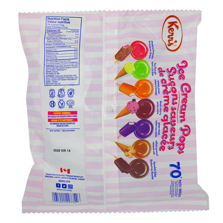 Kerr's Ice Cream Pops - 475g  Nutrition Facts Ingredients - Kerr’s - Ice Cream Pops - Kerr’s Candy - Kerrs - Kerrs Candy