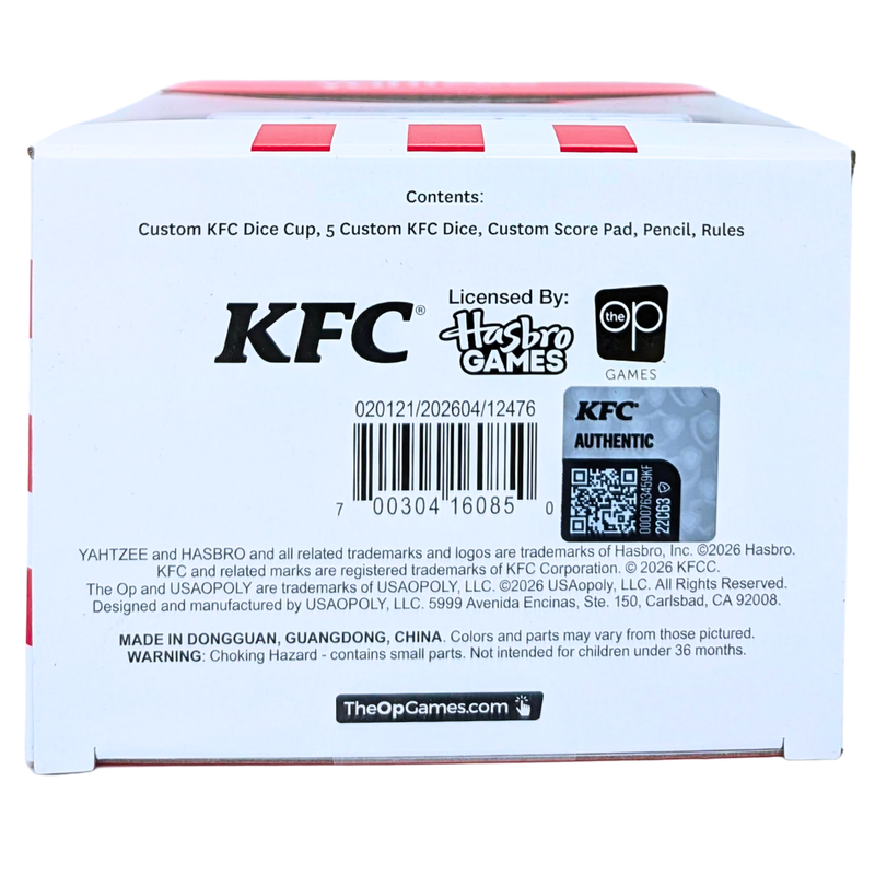 KFC© Yahtzee®