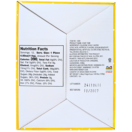 Ooze Tube Candy Gel - 4 oz.