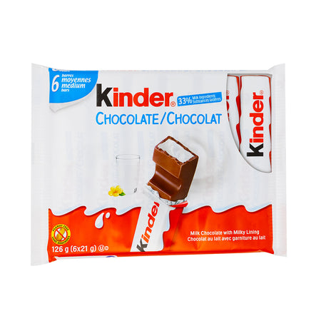 Kinder Chocolate 6 Bars - 126g