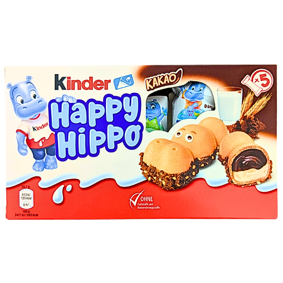 Kinder Happy Hippo Cocoa Cream 5 Pack (Germany) - 105g