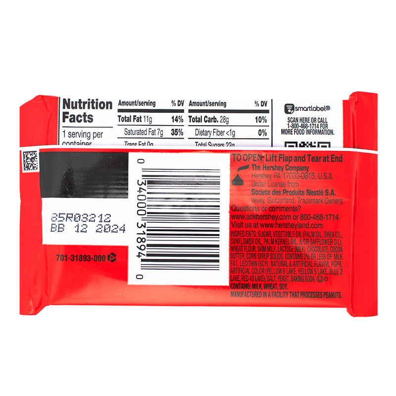 Kit Kat Chocolate Frosted Donut - 1.5oz Nutrition Facts Ingredients - Kit Kat - Classic Chocolate - Classic Candy - Kit Kat Bar - Kit Kat Frosted Donut - Kit Kat Chocolate Bar