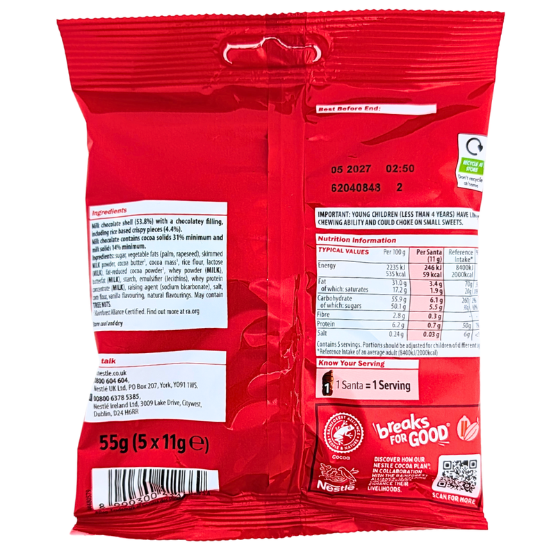 Kit Kat Christmas Break 5ct Santa (UK) - 55g