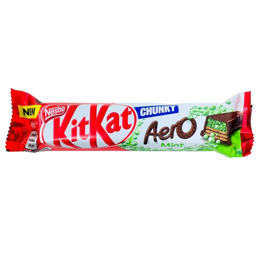 Australian Kit Kat Chunky Aero Mint 45g Candy Funhouse Candy