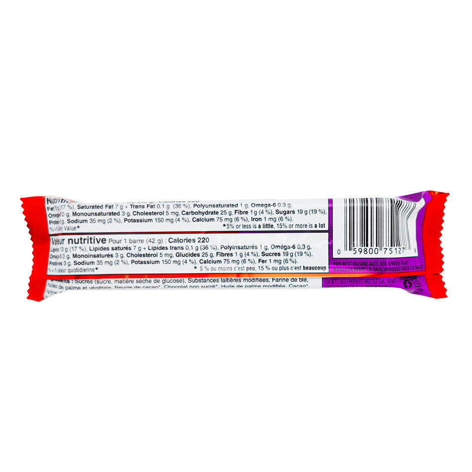 Kit Kat Chunky Choco Extreme - 42g  Nutrition Facts Ingredients