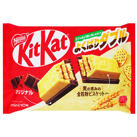 Kit Kat Minis Whole Wheat Biscuit with Chocolate 10 Bars (Japan) 