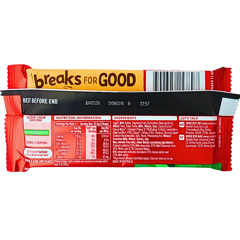Kit Kat Mint Crush Sharebar (Aus) - 65g