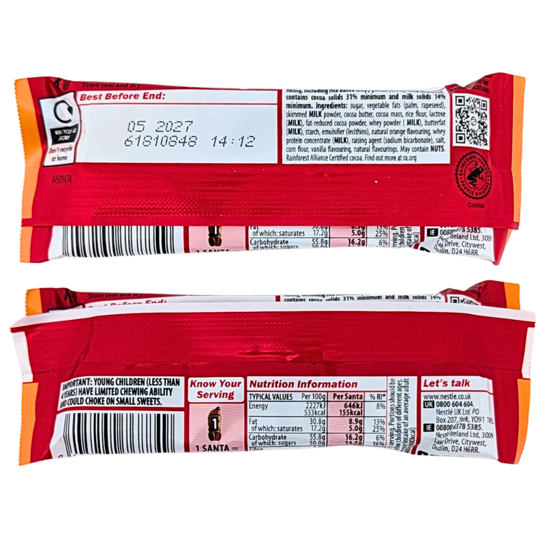 Kit Kat Orange Chocolate Santa (UK) - 29g