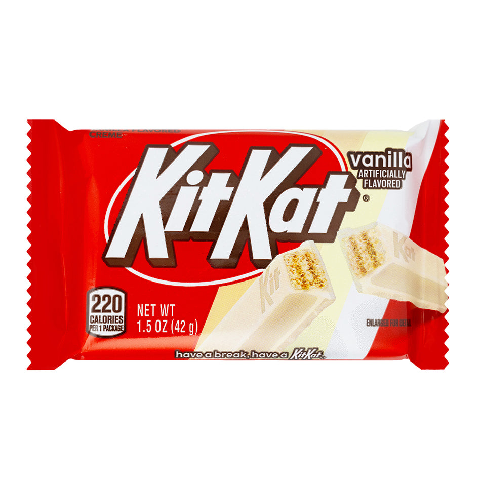 Kit Kat Vanilla Flavoured Cream Bar - 1.5oz - Kit Kat - Kit Kat Chocolate Bar - Kit Kat Bar - Kit Kat Vanilla