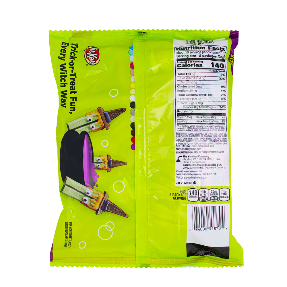 Kit Kat Witch's Brew Snack Size with Marshmallow Flavoured Creme - 9.8oz   Nutrition Facts Ingredients